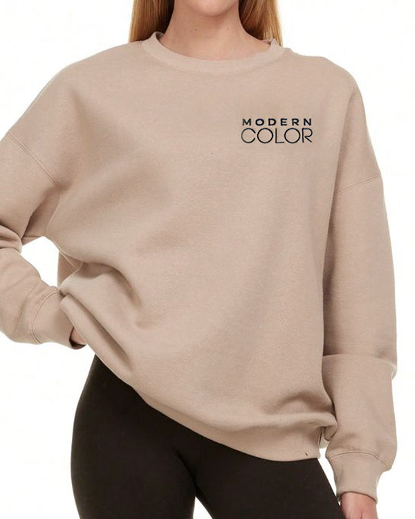 Modern Color Oversized Crewneck