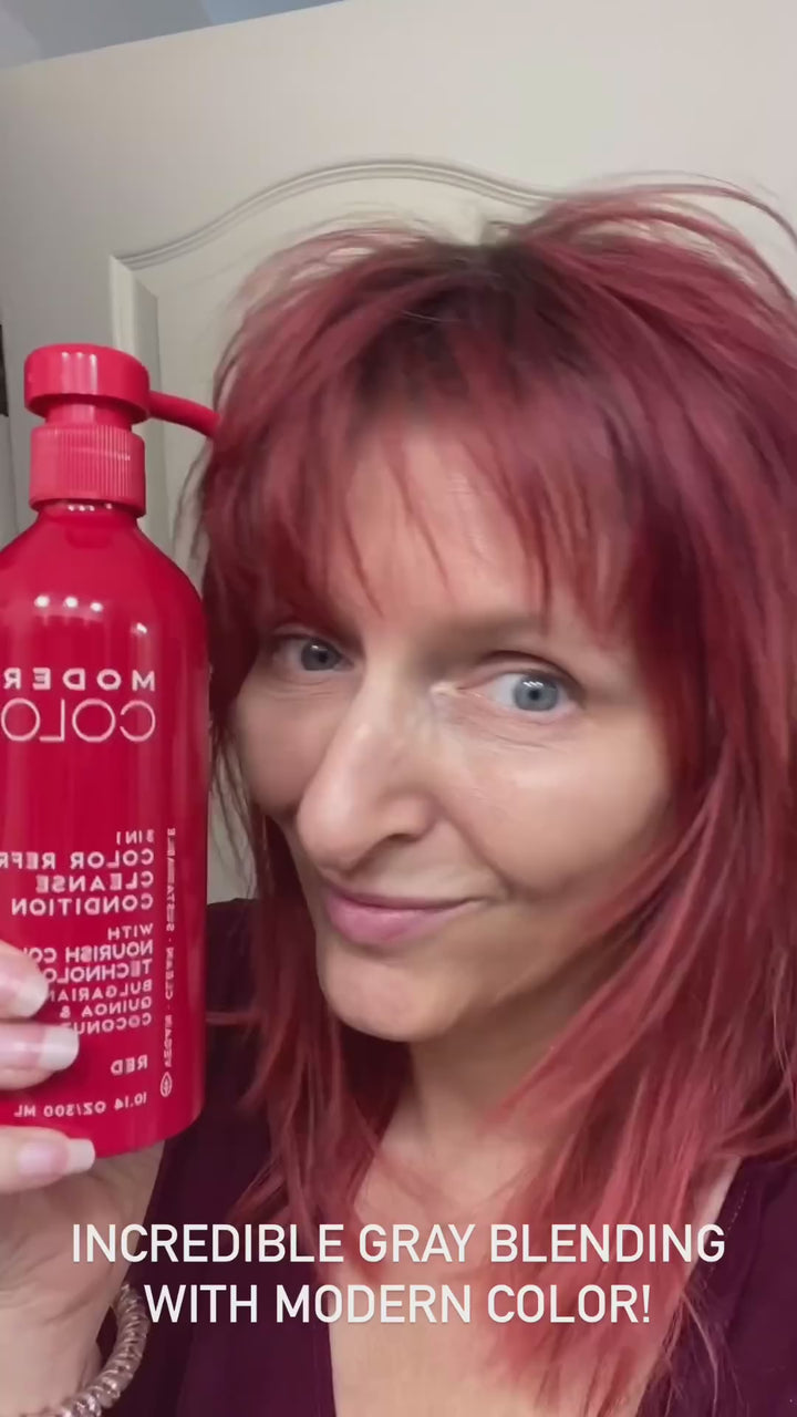3-In-1 Hair Color Refresh + Cleanse + Condition - Red