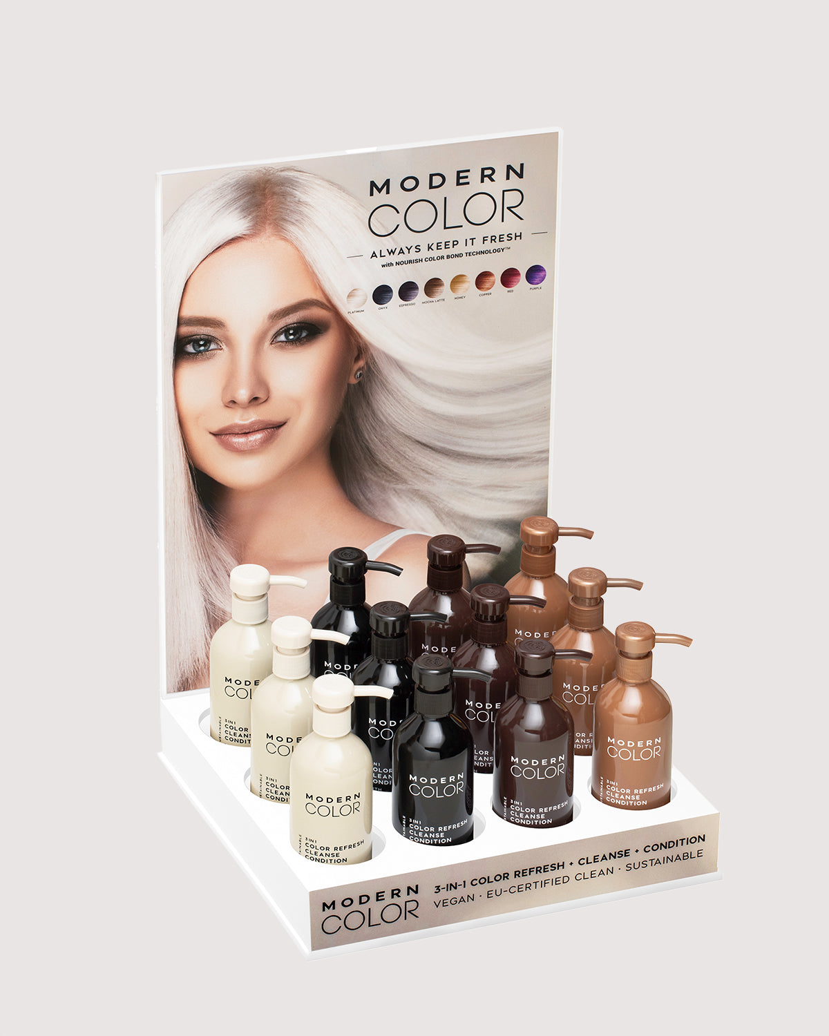 3-In-1 Color Refresh PRO Merchandising Display Kit WITH 12 Bottles ...