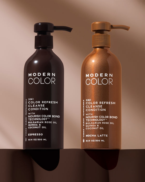 3-IN-1 HAIR COLOR REFRESH + CLEANSE + CONDITION - Brownie Batter Bundle (Espresso + Mocha Latte)