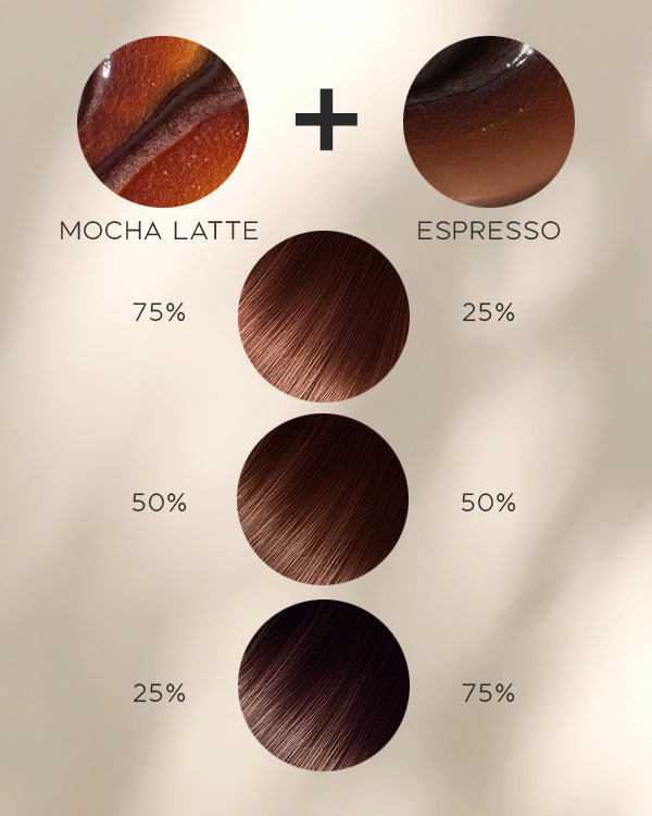 3-IN-1 HAIR COLOR REFRESH + CLEANSE + CONDITION - Brownie Batter Bundle (Espresso + Mocha Latte)