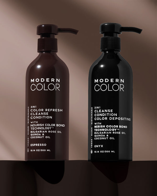 3-IN-1 HAIR COLOR REFRESH + CLEANSE + CONDITION - Dark Chocolate Bundle (Espresso + Mocha Onyx)
