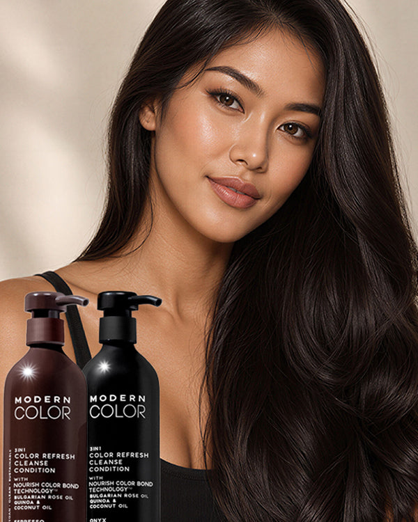3-IN-1 HAIR COLOR REFRESH + CLEANSE + CONDITION - Dark Chocolate Bundle (Espresso + Mocha Onyx)