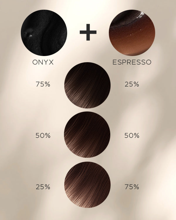 3-IN-1 HAIR COLOR REFRESH + CLEANSE + CONDITION - Dark Chocolate Bundle (Espresso + Onyx)