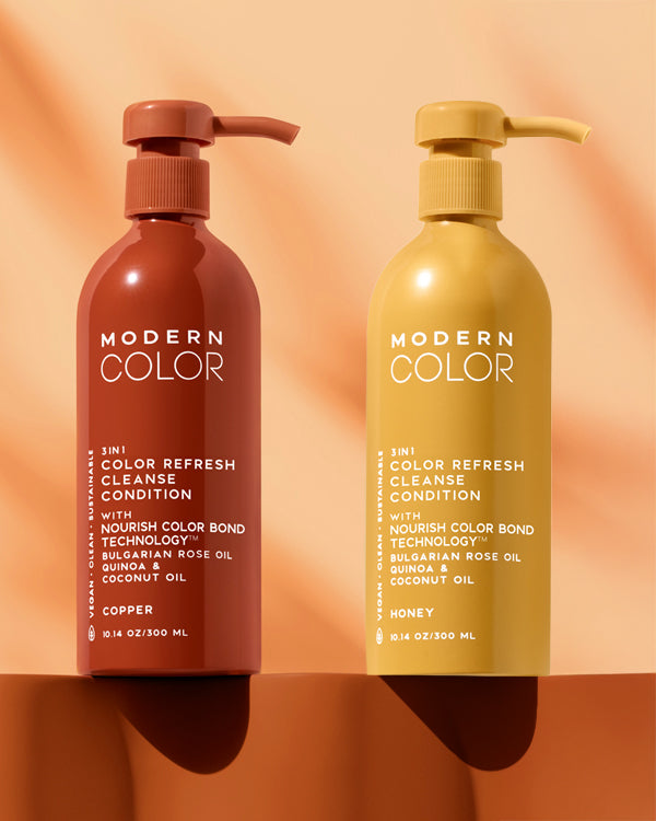 3-IN-1 HAIR COLOR REFRESH + CLEANSE + CONDITION -Golden Copper Bundle (Copper + Honey)