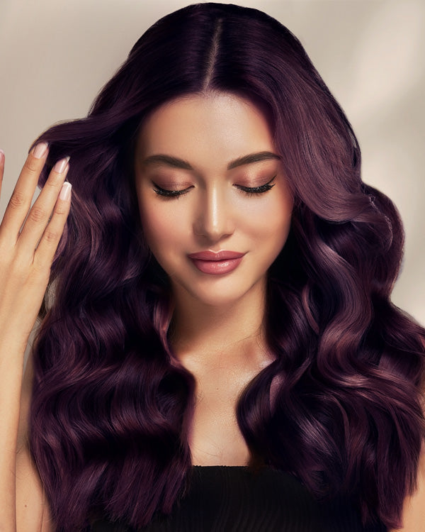 3-IN-1 HAIR COLOR REFRESH + CLEANSE + CONDITION - Plum Burgundy Bundle (Espresso + Violet)