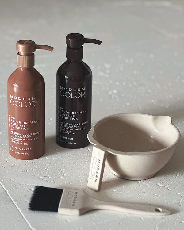 3-IN-1 HAIR COLOR REFRESH + CLEANSE + CONDITION - Brownie Batter Bundle (Espresso + Mocha Latte)